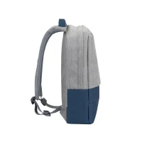 Laptop Backpack RivaCase Prater, 15.6", Polyester, Grey/Blue 2
