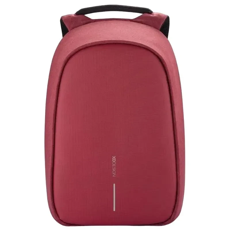 Laptop Backpack Bobby Hero Small, 13.3", PU Leather, Red 5