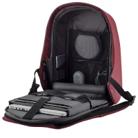 Laptop Backpack Bobby Hero Small, 13.3", PU Leather, Red 6