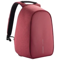 Laptop Backpack Bobby Hero Small, 13.3", PU Leather, Red