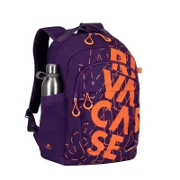 Everyday Backpack RivaCase Heide, 15.6", Polyester, Violet/Orange 8