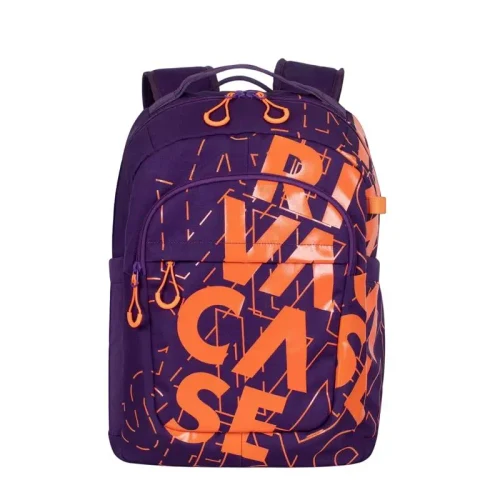 Everyday Backpack RivaCase Heide, 15.6", Polyester, Violet/Orange