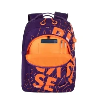Everyday Backpack RivaCase Heide, 15.6", Polyester, Violet/Orange 11