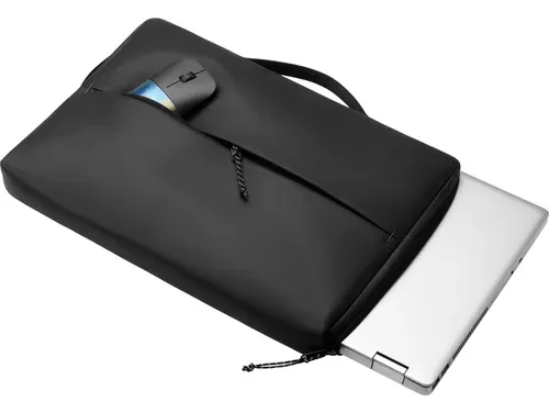 15.6” Geanta laptop HP 15 Sleeve / Water Resistance Padded Protection and Quick Access Pocket / Black 4
