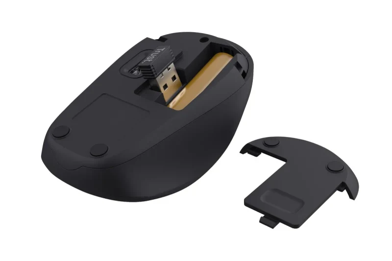 Wireless Silent Mouse Trust Yvi + Eco / 8m 2.4GHz Micro receiver / 1600dpi / Blue 4