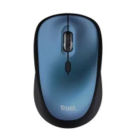 Wireless Silent Mouse Trust Yvi + Eco / 8m 2.4GHz Micro receiver / 1600dpi / Blue