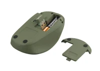 Wireless Silent Mouse Trust Yvi + Eco / 8m 2.4GHz Micro receiver / 1600dpi / Green 4