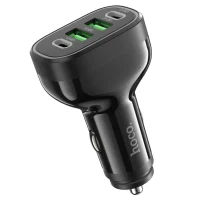 Incarcator auto USB HOCO ”NZ11 Guide” / 2xUSB + 2xUSB-C / 72W / up to PD36W / QC3.0 / Black