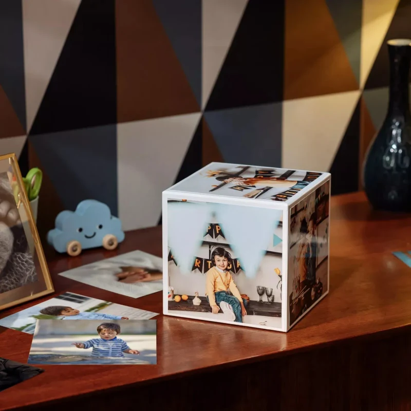 Cub foto si rama Canon Photo Cube Creative Pack - PP-201 5x5” Hartie Foto Plus Glossy II (40 file) + Rama Foto 5
