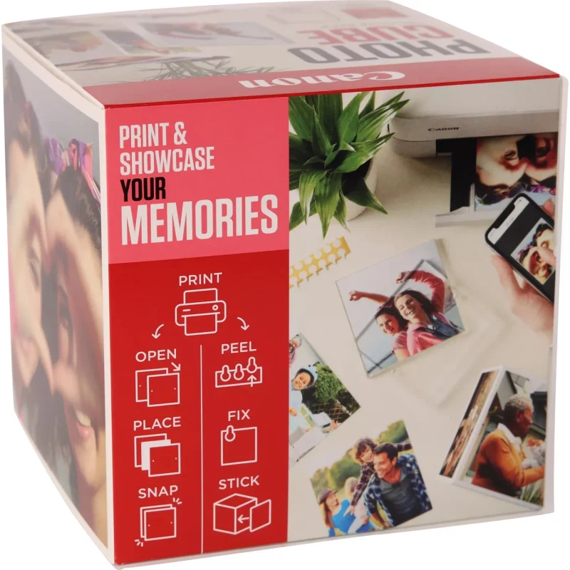 Cub foto si rama Canon Photo Cube Creative Pack - PP-201 5x5” Hartie Foto Plus Glossy II (40 file) + Rama Foto 2