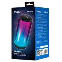 Boxe portabile Bluetooth SVEN PS-260 / 10W RMS / TWS / RGB 12 lighting modes with Night Light / FM tuner / USB & microSD / Black 10