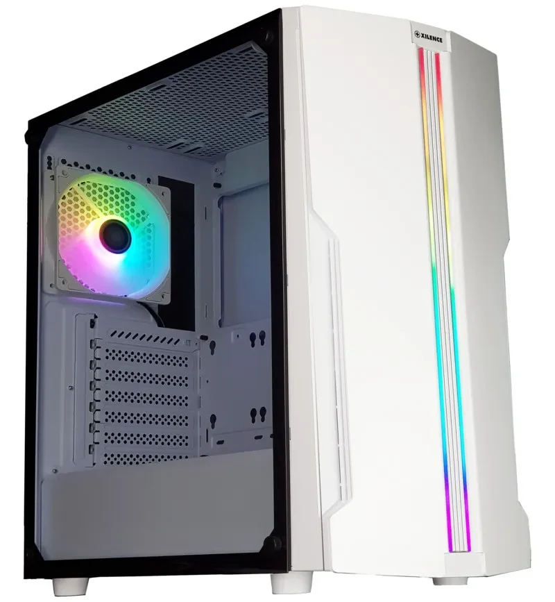 Carcasa XILENCE XILENT BLADE | X512.W.RGB/ no PSU/ Side panel/ ATX/ White 2