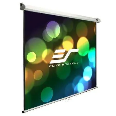 Elite Screens 135” (16:9) 299 x 168 cm, Manual Pull Down Screen, White 2