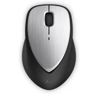 HP Envy Rechargeable Wireless Mouse 500, Laser Sensor, 1600 dpi, Rubber Grips and Aluminum Finish, Quick Recharge with Micro-USB.