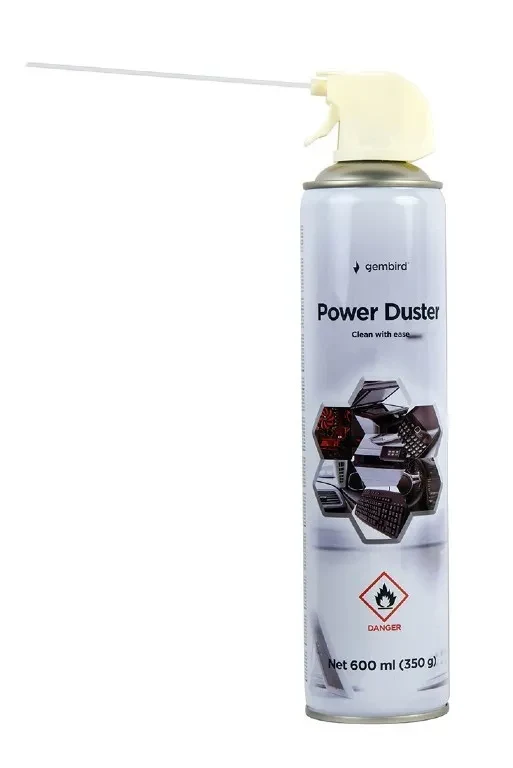 Gembird Compressed air 600ml (CK-CAD-FL600-01), Extension tube for precision-dusting 2