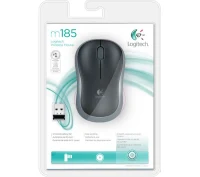 Mouse Wireless Logitech M185 Swift Grey, Grey/Black 3