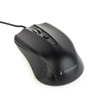 Gembird MUS-4B-01, Optical Mouse, 1200dpi, USB, 1.35 m cable, Black
