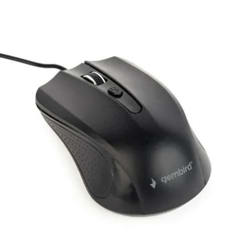 Gembird MUS-4B-01, Optical Mouse, 1200dpi, USB, 1.35 m cable, Black