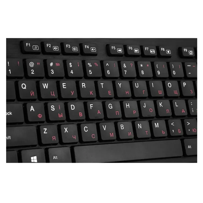 SVEN KB-E5800W, Wireless Keyboard, 104 keys,12 Fn-keys slim compact design, low-profile keys with smooth stroke, Nano receiver, USB, Рус/Укр/Eng, Black 4