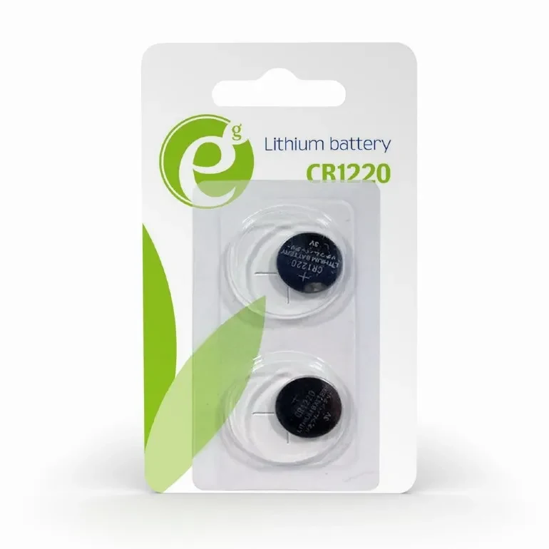 Gembird  Button cell CR1220, 2pcs, High performance and long lifetime 2