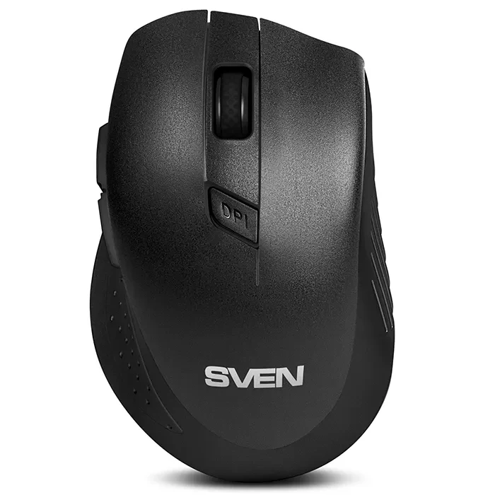 SVEN KB-C3800W, Wireless, Keyboard & Mouse & Mouse Pad, 2.4GHz, Multimedia Keyboard (104 keys, 12Fn-keys) + Mouse (5+1 keys (scroll wheel), 800/1200/1600dpi), Nano receiver, USB, Black, Rus/Ukr/Eng 3
