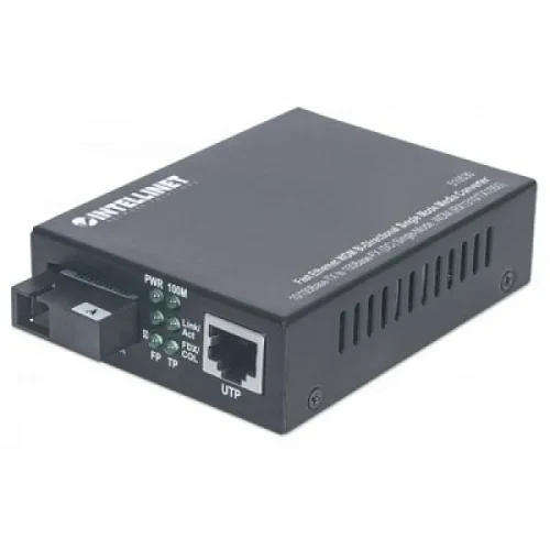 Fast Ethernet Media Converter WDM (1x10/100Base-TX , 1x100Base-FX), 10km, 1550/1310 nm, DC 48V: