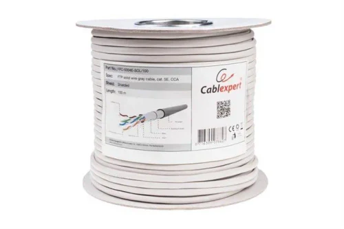 Cable FTP Gembird FPC-5004E-SOL, AWG24 solid CCA , 305m
