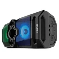 SVEN PS-650 Black, Bluetooth Portable Speaker, 50W RMS, Effective multi-colored lighting, LED display, FM tuner, USB & microSD, built-in lithium battery 4000 mAh, tracks control, AUX, RC, Optical, micro USB or 5V DC power supply