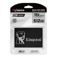 2.5” SSD 512GB  Kingston KC600, SATAIII,SeqReads: 550MB/s, SeqWrites: 520MB/s, Max Random 4k Read: 90000 IOPS/ Write: 80000 IOPS,7mm, Controller SM2259, XTS-AES 256-bit encryption, 3D NAND TLC 2