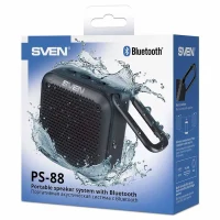 Boxa portabila SVEN PS-88, Black / 7W / Bluetooth / FM / USB / microSD / 1500mA*h 4