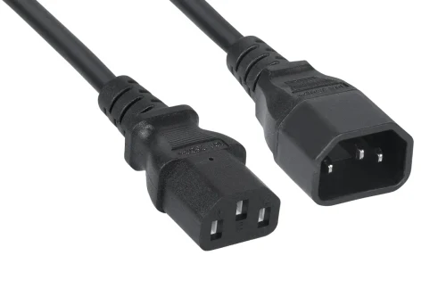Power Extension cable PC-189-VDE (C13 to C14) 1,8 m, for UPS, VDE approved