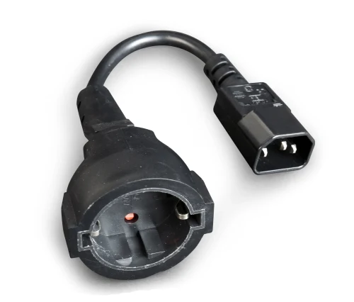 Power adapter cord  PC-SFC14M-01, C14 input and Schuko output, for UPS or PDU