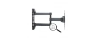 TV-Wall Mount for 23-42” - PureMounts ”PM- FM12-200”, Tilted, up to 30kg, Tilt: +3/ -10°, 56mm - 415mm wall distance, max.VESA 200x200, Steel black 2