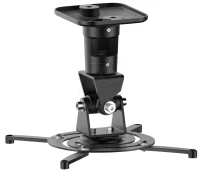 PureMounts PM-SPIDER-PLUS-B Suspension Bracket for Projector, Ceiling to Projector 225mm, tilt: +/- 180°, swivel:180°, rotade: 360°, max 15kg, Black
