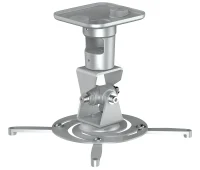 PureMounts PM-SPIDER-PLUS-S Suspension Bracket for Projector, Ceiling to Projector 225mm, tilt: +/- 180°, swivel:180°, rotade: 360°, max 15kg, Silver