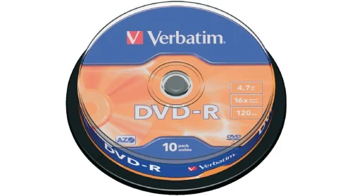 Verbatim DataLifePlus DVD-R AZO 4.7GB 16X MATT SILVER SURFAC - Spindle 10pcs.