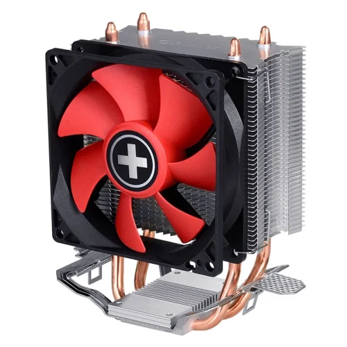 XILENCE Cooler XC025 ”A402”, Performance C Series, Socket Socket AM5/AM4/AM3/AM3+/FM2/FM2+ up to 130W, 1x Silent 92x92x25mm Hydro Bearing Fan, PWM 600-2200 rpm, 14.0-23.8 dBA, 4pin, 65.4CFM, 2x 6mm Copper Heatpipes, Aluminium Heatsink