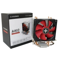 XILENCE Cooler XC025 ”A402”, Performance C Series, Socket Socket AM5/AM4/AM3/AM3+/FM2/FM2+ up to 130W, 1x Silent 92x92x25mm Hydro Bearing Fan, PWM 600-2200 rpm, 14.0-23.8 dBA, 4pin, 65.4CFM, 2x 6mm Copper Heatpipes, Aluminium Heatsink 2