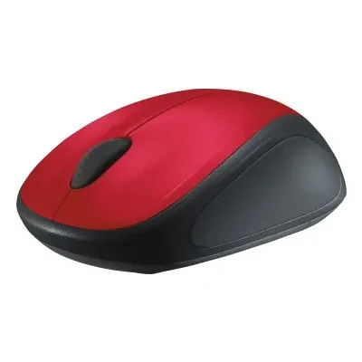 Logitech Wireless Mouse M235 Red, Optical Mouse, Nano receiver, Red/Black, Retail 2