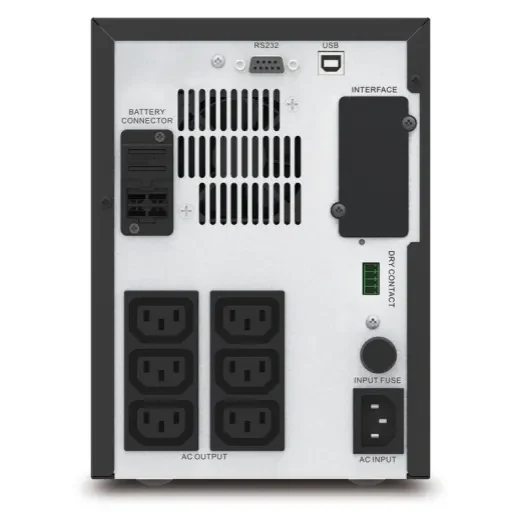 APC Easy-UPS SMV1000CAI,1000VA/700W, AVR, Line interactive, 6 x IEC Sockets (all 6 Battery Backup + Surge Protected), Intelligent Smart Slot, USB 3
