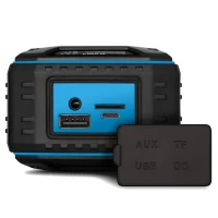 Boxa portabila SVEN PS-220, Black-Blue / 10W / Bluetooth / FM / USB / microSD / 1200mA*h 5