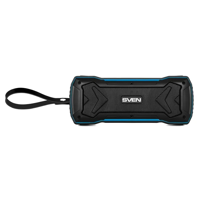 Boxa portabila SVEN PS-220, Black-Blue / 10W / Bluetooth / FM / USB / microSD / 1200mA*h 3