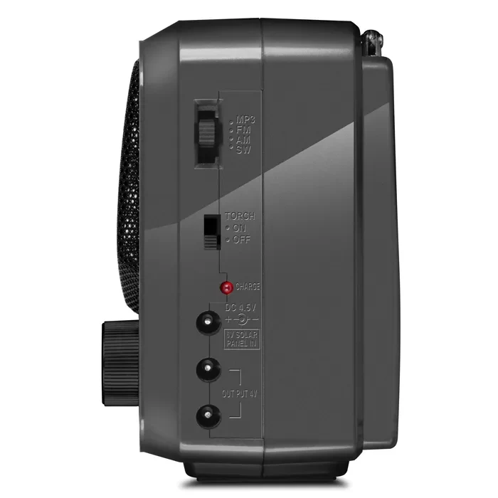 SVEN SRP-525 Gray, FM/AM/SW Radio, 3W RMS, 8-band radio receiver, built-in audio files player from USB-fash, microSD and SD card storage devices, telescopic swivel antenna, built-in battery 6