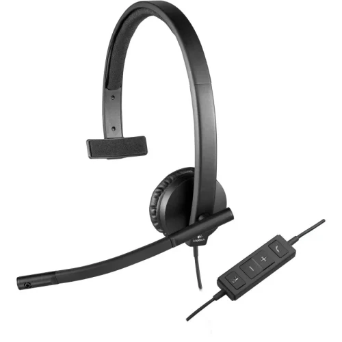 Casti Logitech H570e / Mono / Black