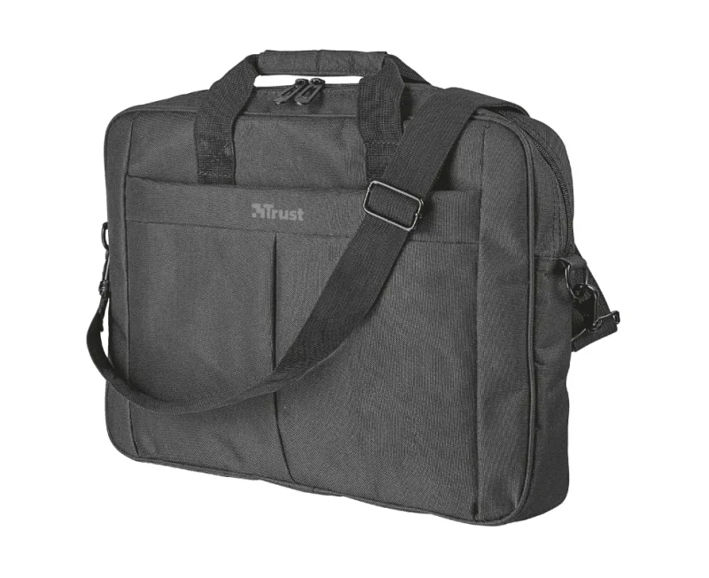 Trust NB bag 16” Primo Carry, large main compartment (385 x 315 mm) to fit most laptops with screens up to 16”, Zippered front compartment for charger, smartphone, wallet etc, Black 2