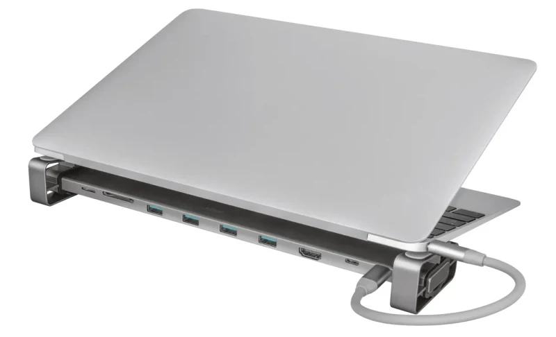 Adaptor Multiport Docking Station Trust Dalyx/ USB-С/ 4xUSB-A/ 2xUSB-C/ HDMI/ RJ45/ SD/ microSD 4