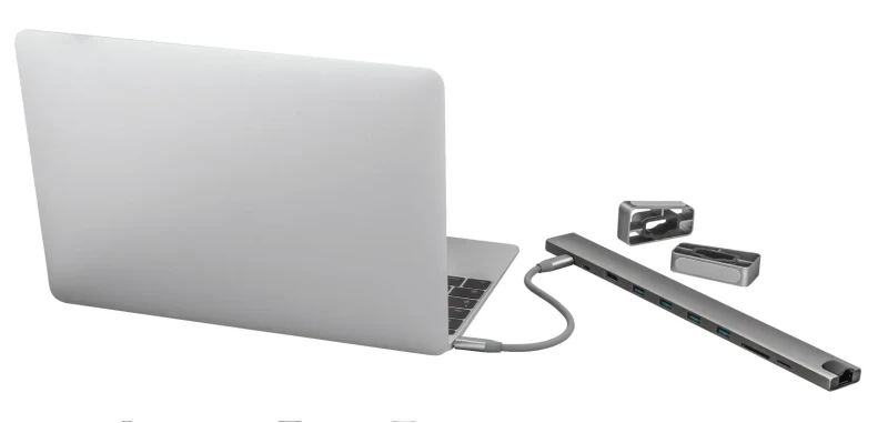 Adaptor Multiport Docking Station Trust Dalyx/ USB-С/ 4xUSB-A/ 2xUSB-C/ HDMI/ RJ45/ SD/ microSD 3