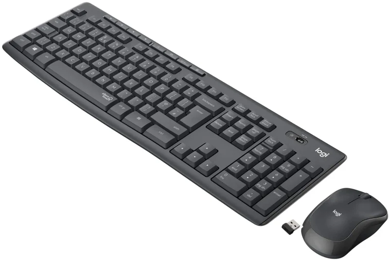 Logitech Wireless Combo MK295 Silent, Multimedia Keyboard & Mouse, Graphite, RUS, USB, Retail 2
