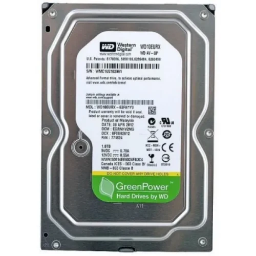 3.5” HDD 1.0TB  Western Digital WD10EURX  AV-GP™, IntelliPower, 64MB, SATAIII, NP
