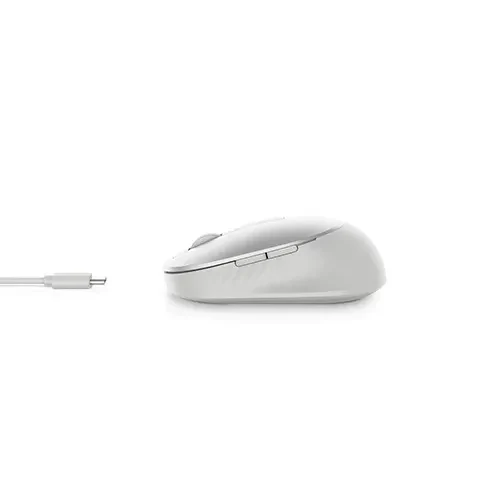 Dell Premier Rechargeable Wireless Mouse MS7421W -  Platinum silver, Wireless 2.4 GHz, Bluetooth 5.0, 1600 dpi, Programmable buttons, Programmable Scroll wheel , USB-C charging port,  3-Year Advanced Exchange Service. 4